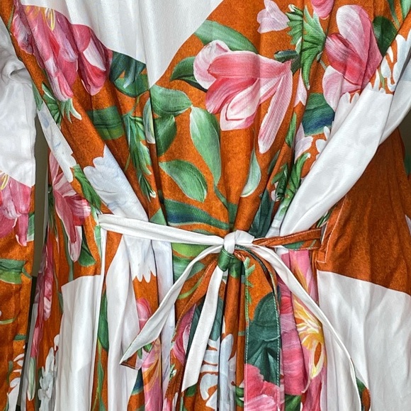 Palmer//Harding Long Asymmetric Floral Print Shirt - Picture 8 of 8